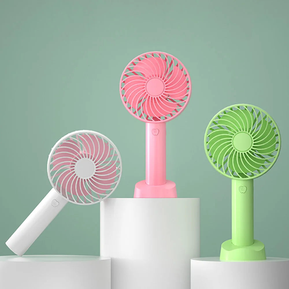 Mini Portable USB Fan UK Rechargeable Handheld Desk Cooler
