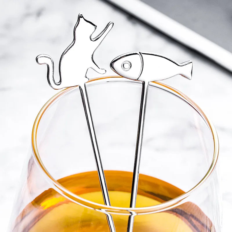 Cute Cat Coffee Spoon 304 Stainless Steel – Dessert & Ice Cream Spoon