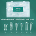 Nailpop Dual Forms Reusable Nail Extension Molds with Scale Design