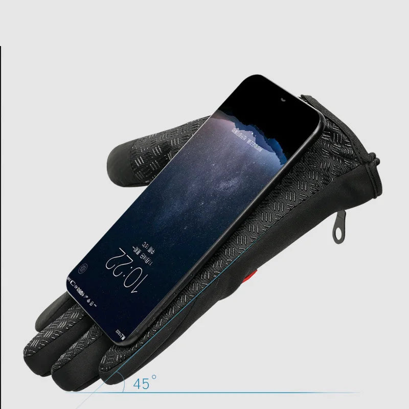 Winter Cycling Gloves Men Women Thermal Waterproof Touchscreen Warm Secondary image