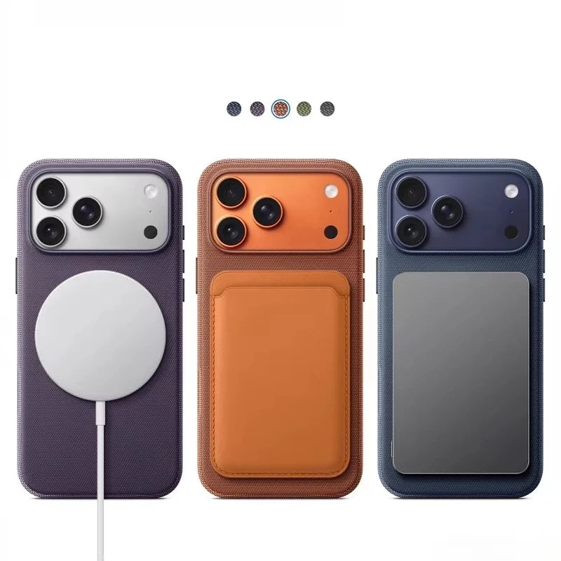 MagSafe Woven Magnetic Case for iPhone 17 16 15 14 13 Pro Max