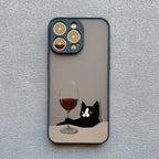 Funny Cat Phone Case for iPhone 11 12 13 14 15 16 17 Pro Max
