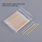 Wooden Tip Cotton Sticks Nail Polish Corrector Manicure Tools