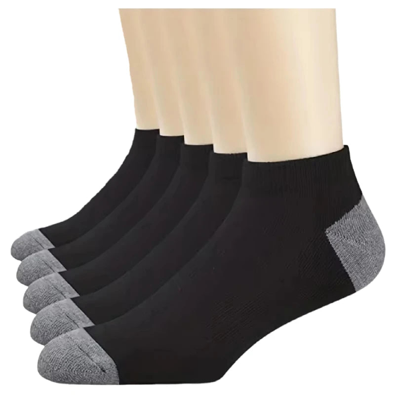 10 Pairs Men's Bamboo Fiber Socks Breathable Cotton Sports & Business Sox