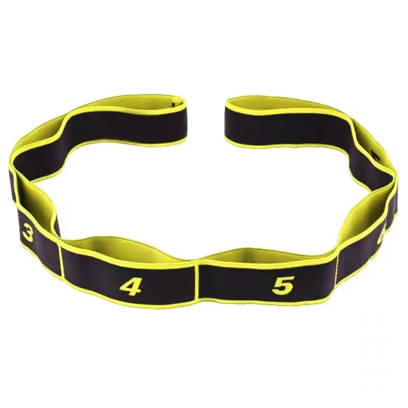 Yoga Stretch Strap Resistance Band Multi Loop Flexibility Trainer