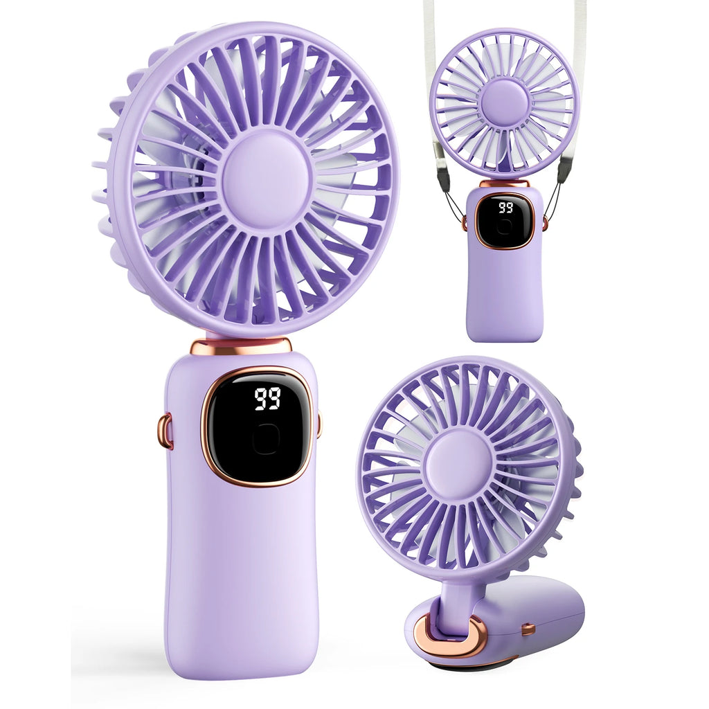 Coldsky 4000mAh Mini Fan UK 5-Speed 3-in-1 Portable Fan