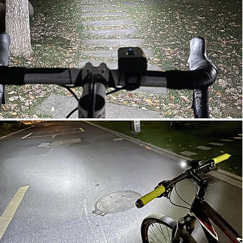 LED Bicycle Front Light Type-C Rechargeable Headlight
