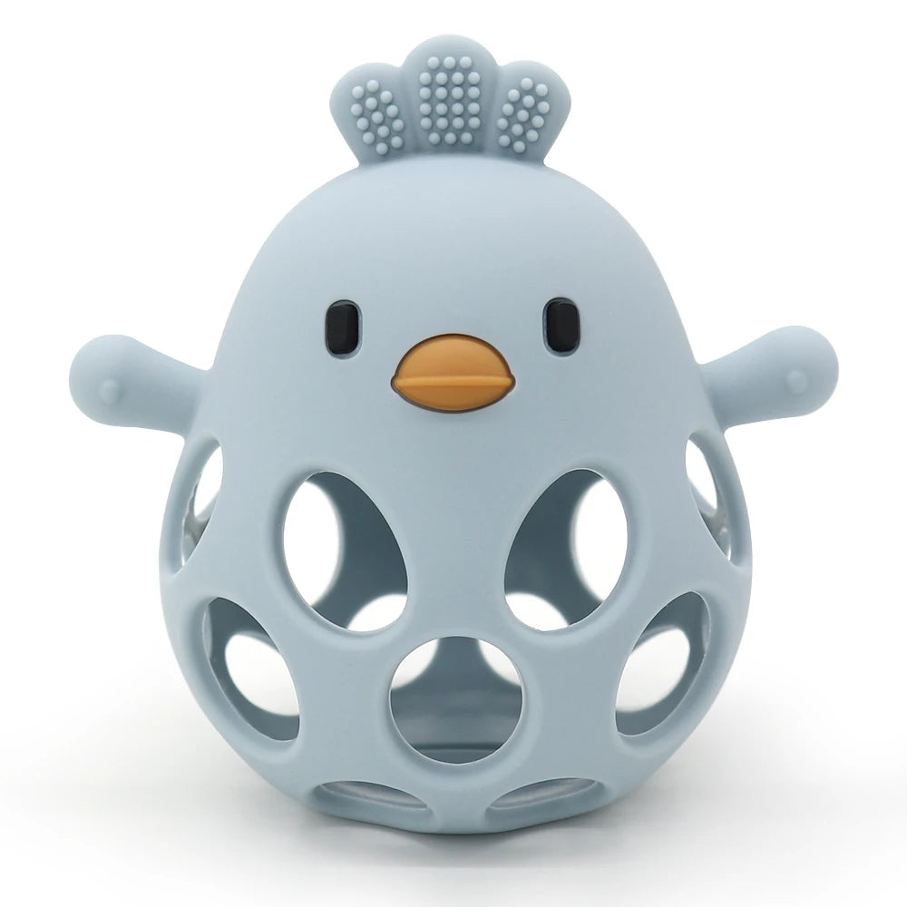 Cartoon Chick Silicone Baby Teether BPA Free Toy