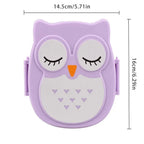 Portable Children Lunch Box Cartoon Bento Food Container with Cutlery Set