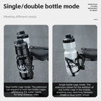 Bike Bottle Cage Extension MTB Road Double Water Holder Rack
