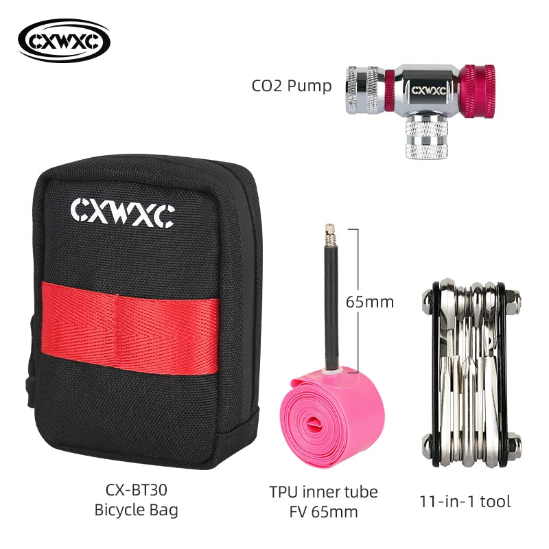 Mini Waterproof Bike Saddle Bag 0.35L Lightweight Cycling Storage Bag