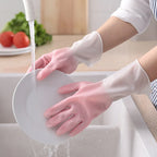 Gradient Latex Cleaning Gloves Waterproof Non-Slip
