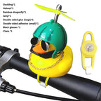 Cartoon Yellow Duck Bike Bell LED Helmet Duck Bicycle Accessory