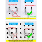 Pegboard Hooks Pack of 10 Heavy Duty Wall Organizer Hanging Hooks