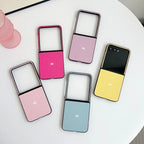 Leather Candy Color Flip Case for Motorola Razr 70 60 50 Ultra