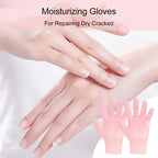 Moisturizing silicone gloves packaging label exfoliate dry hands hand care tool