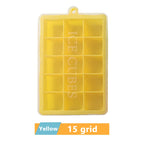 Large Silicone Ice Cube Tray Jumbo Square Ice Maker Mold (4–24 Grid)