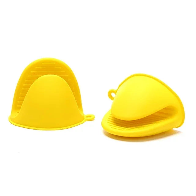 2PCS Silicone Pinch Grip Oven Mitts – Mini Heat Resistant Pot Holders