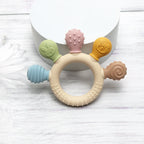 Silicone Baby Ring Teether Sensory Chew Toy 0-12M