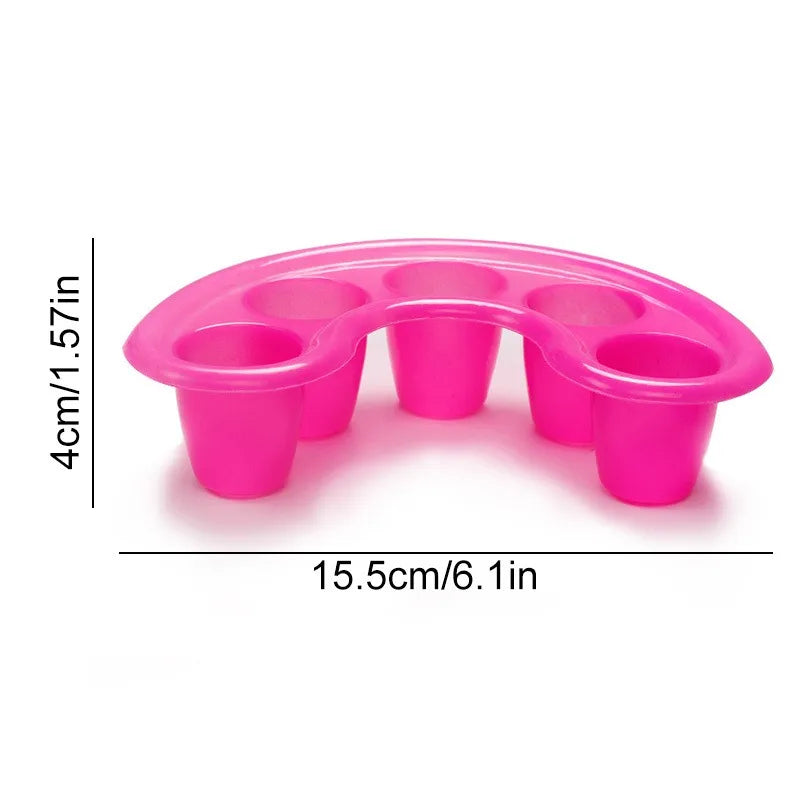 Nail Art Soak Bowl Polish Remover Tray Manicure Tool UK