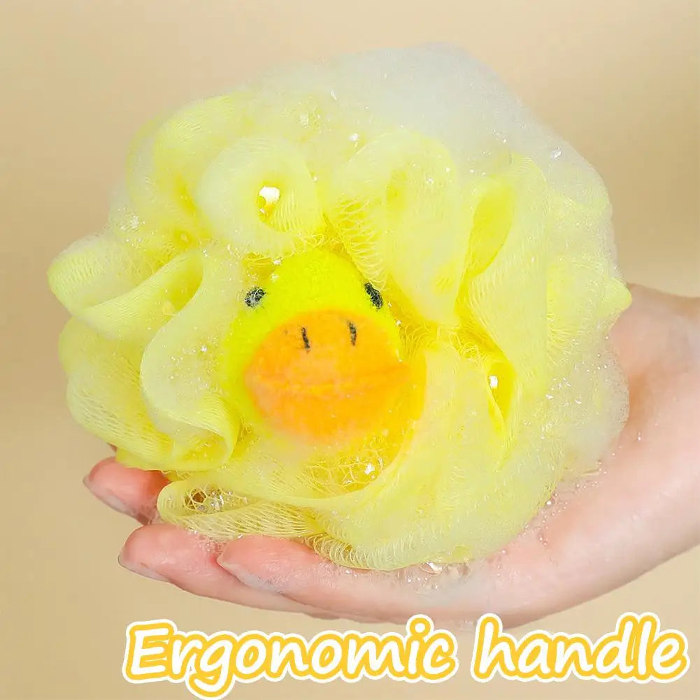Kids Cartoon Bath Sponge Soft Baby Loofah Body Scrubber