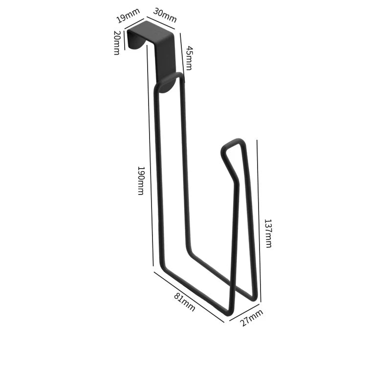 Toilet Paper Holder No Drill Bathroom Storage