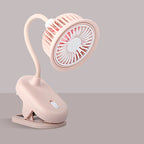 USB Rechargeable Clip-On Fan UK 360° Adjustable Mini Fan