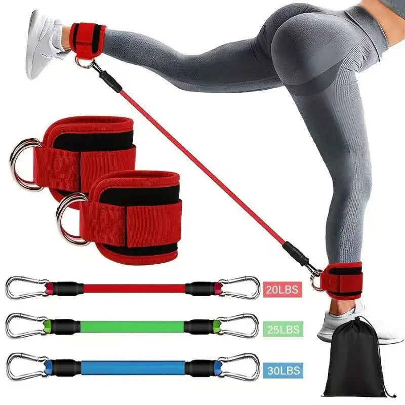 6pcs Leg Resistance Bands Set for Glute Hip and Fitness Training