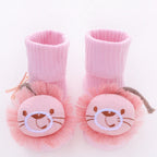 Baby Anti-Slip Socks UK – Cute Bow & Lion Toddler Slippers
