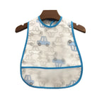 Cartoon EVA Waterproof Baby Bib with Pocket Feeding Apron