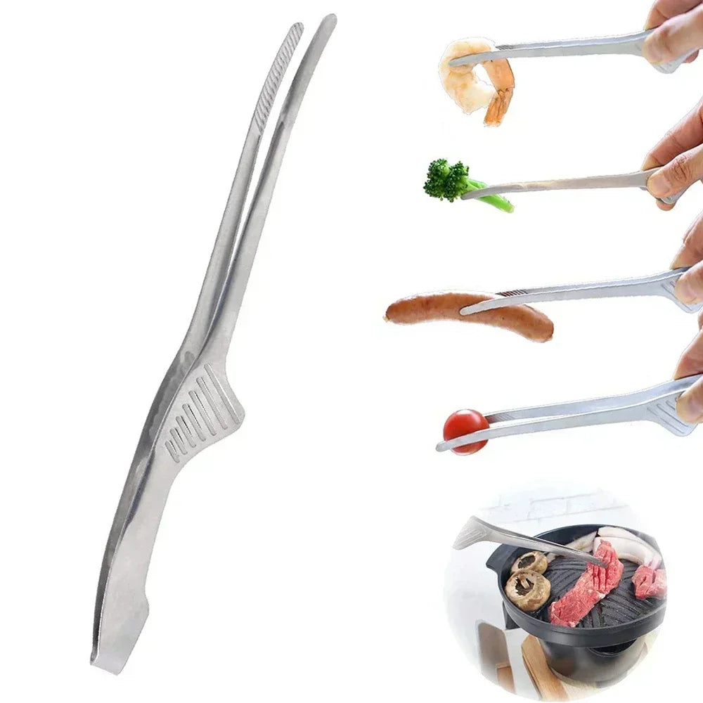 Korean BBQ Tongs UK Stainless Steel Grill Cooking Tools Main image