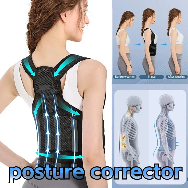 Orthopedic Posture Corrector Brace Adjustable Upper Back Support