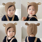 Baby Rabbit Ear Winter Hat Cute Knitted Wool Beanie