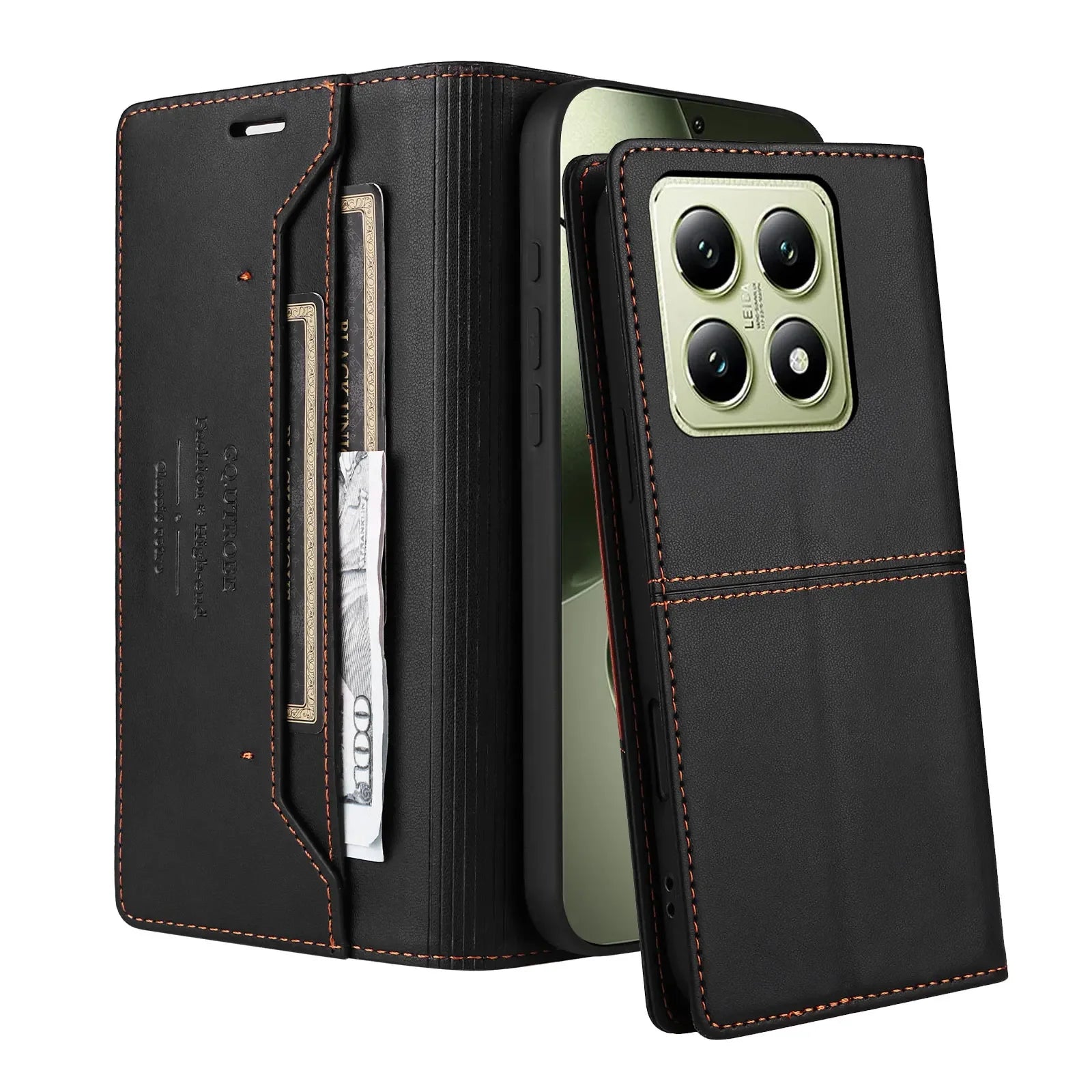 Leather Wallet Case for Xiaomi 11T 12T 13T 14T 15T 17T Poco X Series