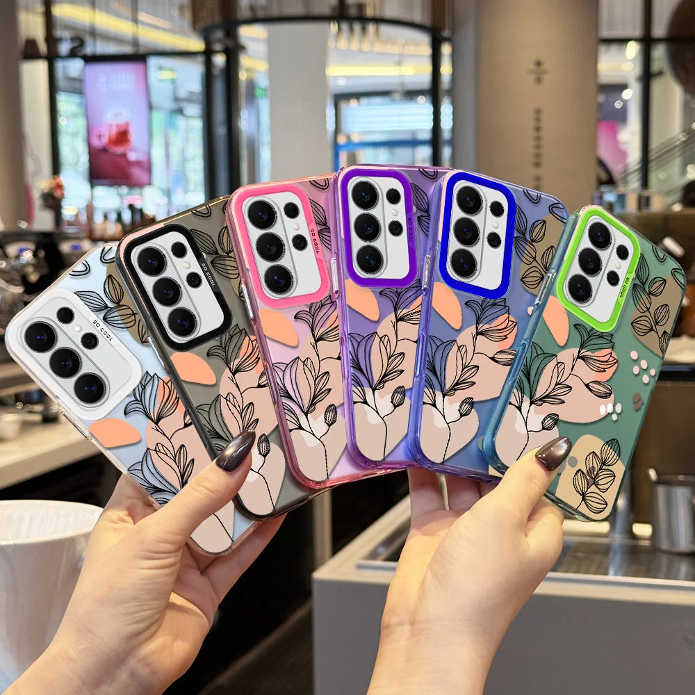 Floral Aurora Case for Samsung S21 FE S22 S23 S24 S25 S26 Ultra Cover