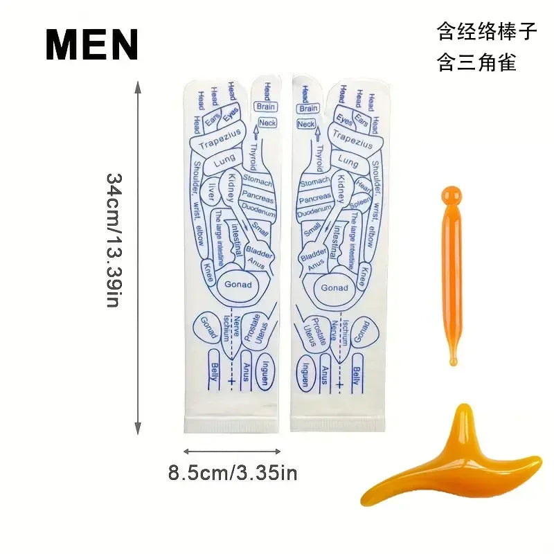 Acupressure Foot Massage Socks for Tired Feet & Reflexology Care
