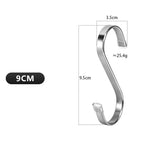 4Pcs Stainless Steel S Hooks Heavy Duty Kitchen Hanging Hooks