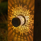Solar Mandala Sunflower Wall Light Waterproof Outdoor LED Garden Lamp