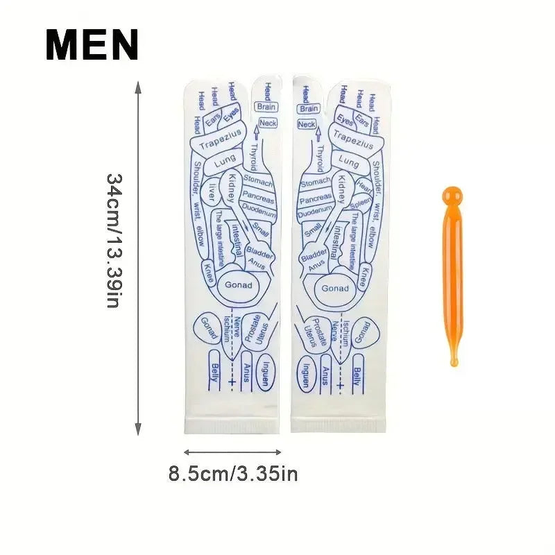Acupressure Foot Massage Socks for Tired Feet & Reflexology Care