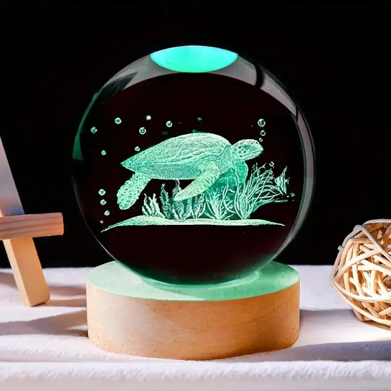 Deep Sea Turtle Crystal Ball Night Light LED Lamp