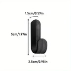 6Pcs Self-Adhesive J Hooks Waterproof Wall Hangers for Home