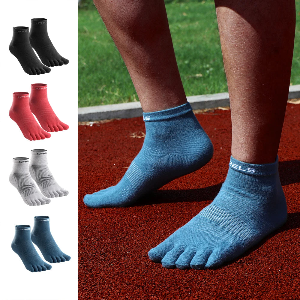 CoolMax Toe Socks Breathable Running Cycling Sweat Wicking Men