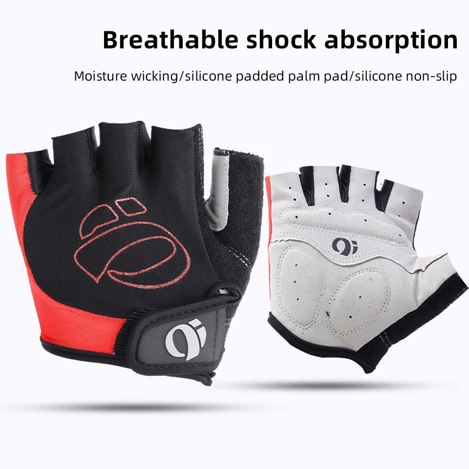 Half Finger Cycling Gloves Anti Slip Breathable MTB Gym Bike