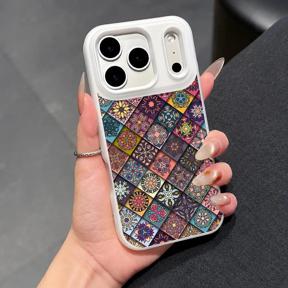 Colorful pattern Mandala Case for iPhone 17 16 15 14 13 12 Pro Max