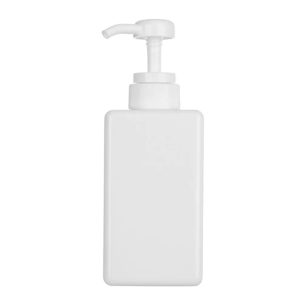 650ML Square Soap Dispenser Clear Liquid Shampoo & Lotion Pump Bottle
