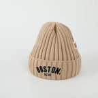 Boston Baby Beanie Hat Warm Knitted Winter Cap for Kids