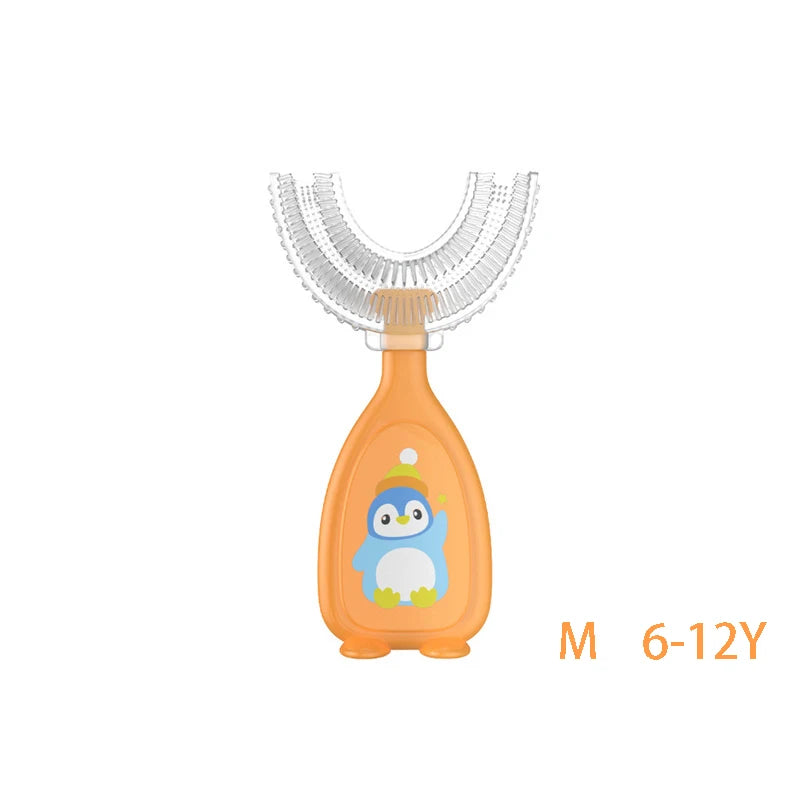 Kids 360° U Shape Toothbrush Soft Silicone Baby Teeth Brush