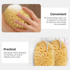 2PCS Bath Sponge Set Soft Exfoliating Shower Loofah for Baby & Adults