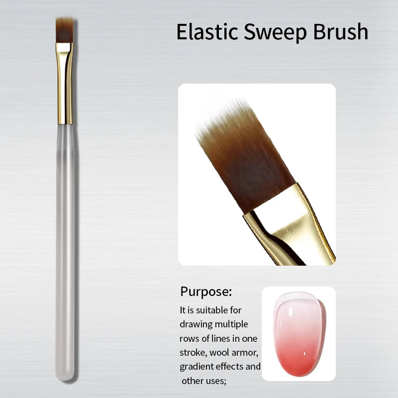 RSNAIL Nail Art Brush Gradient Painting Pen for Manicure Design