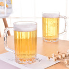 500ml Transparent Plastic Beer Mug Unbreakable Drink Cup